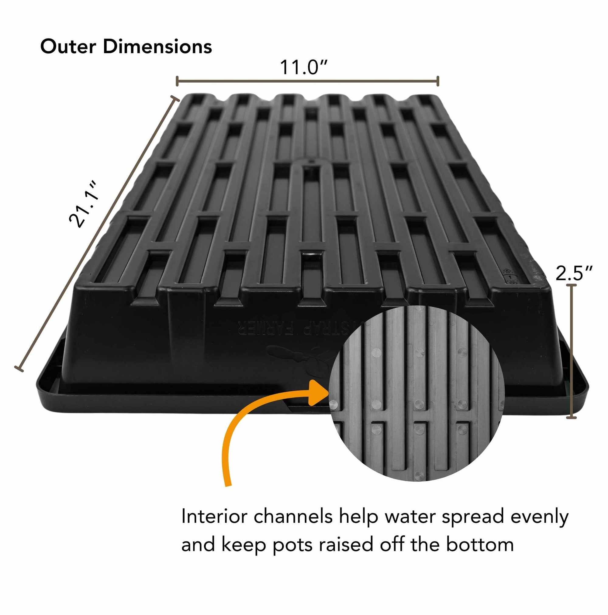 1020 Tray dimensions