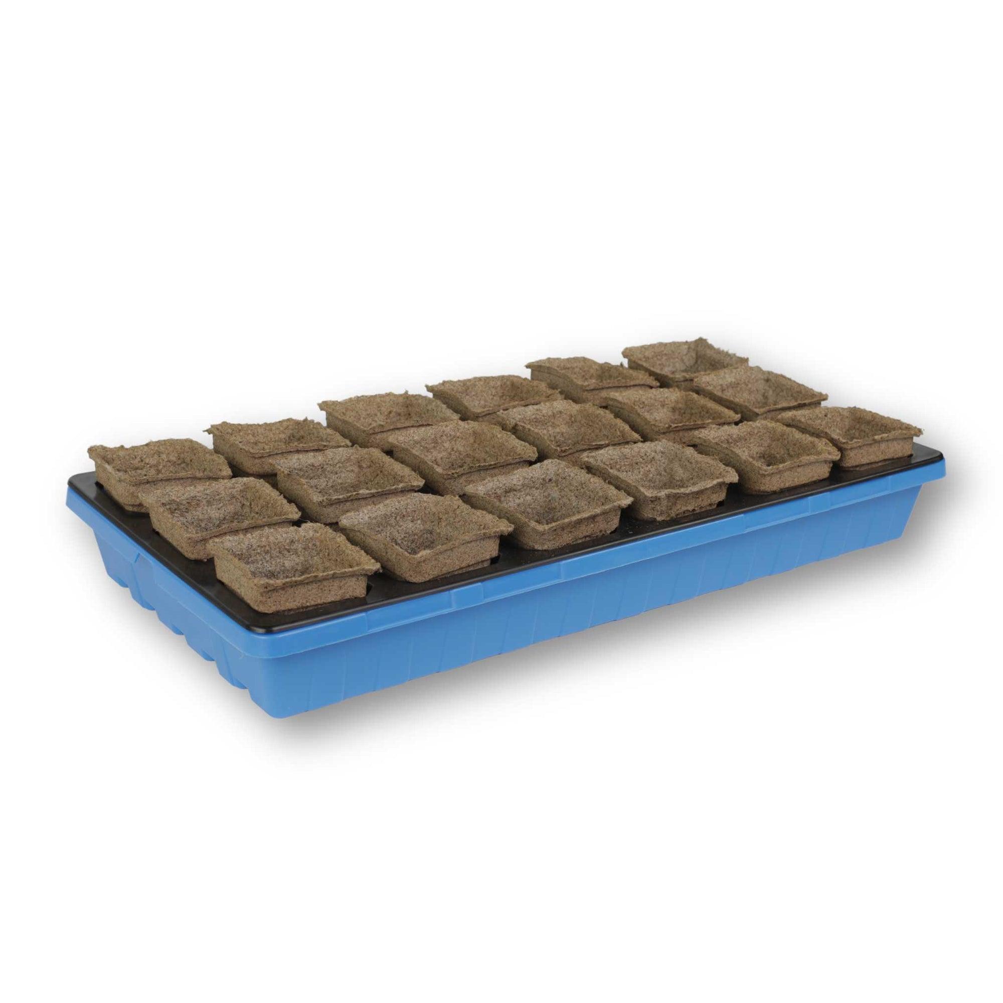 3" Square CowPot in 3.3' Holder in 1020 Deep Tray