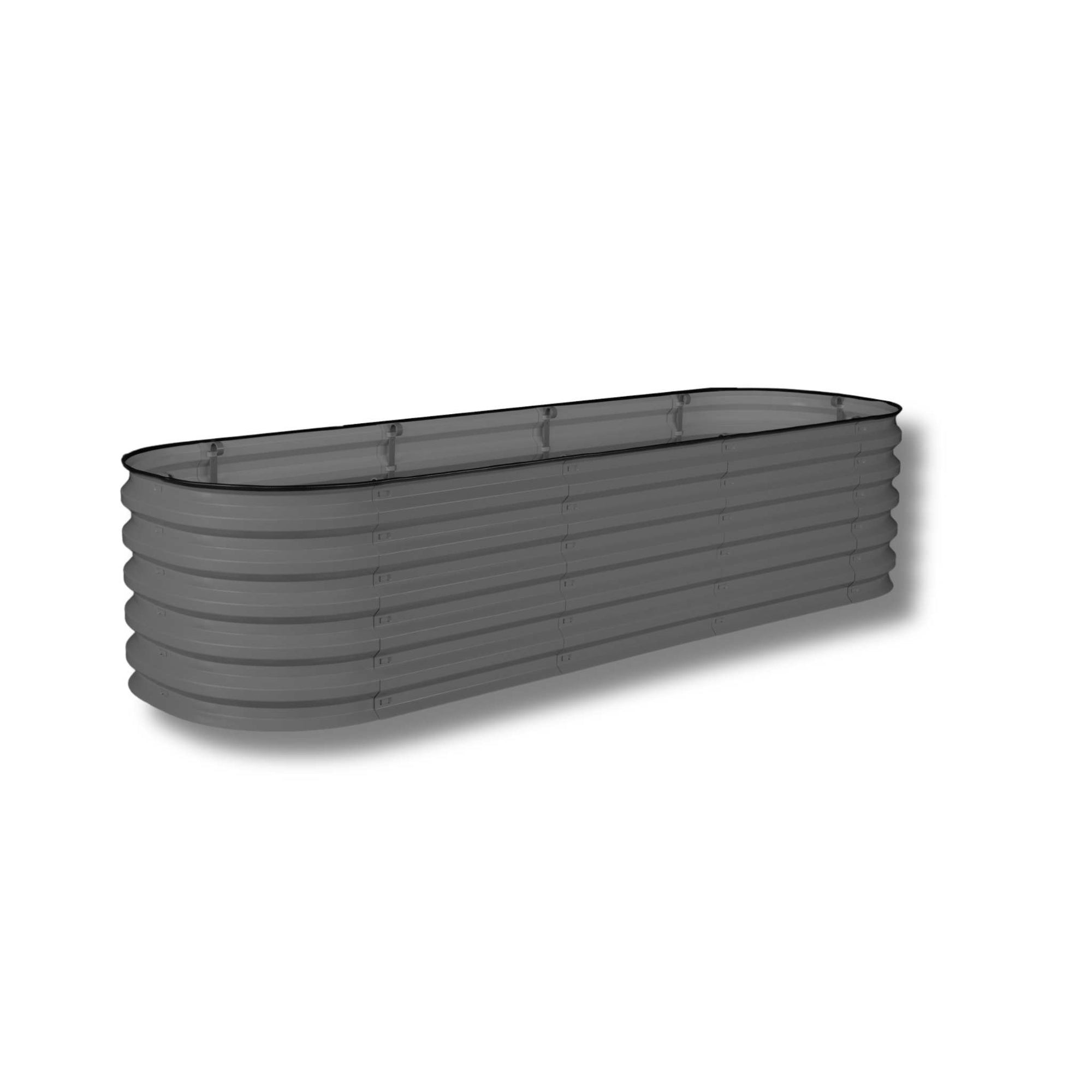 grow rite modular raised bed gray 2 x 6 x 3
