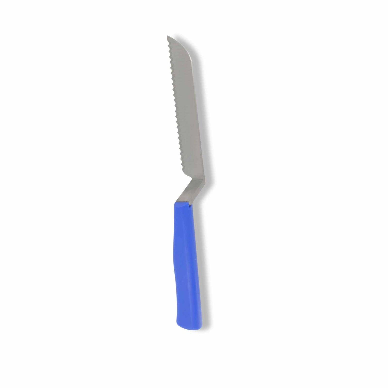 Spinach harvesting knife with serrated blade