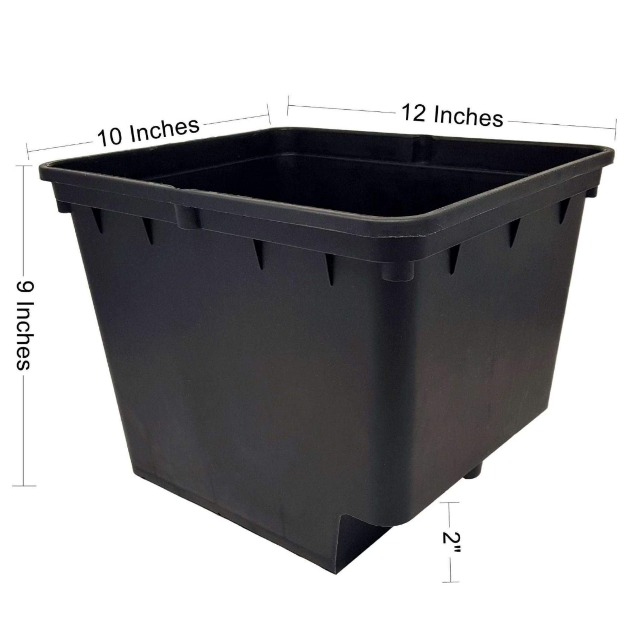 Box Of 12 Rectangular Plastic Storage Container With Pots