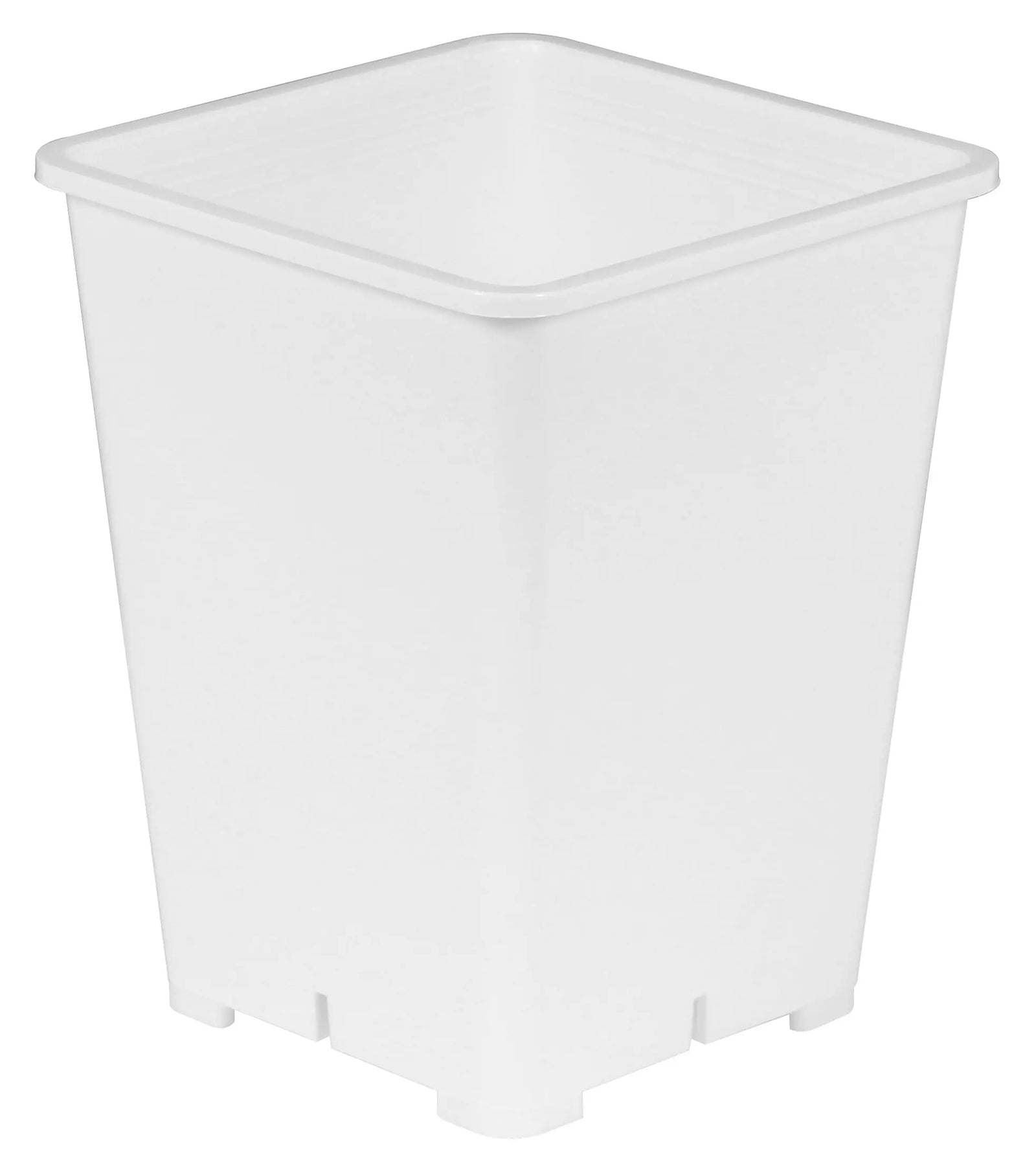 Reusable Square White Plastic Planters